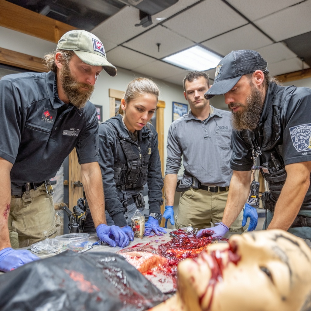 Armed Citizen Trauma Response™ clinic — classroom hands-on training